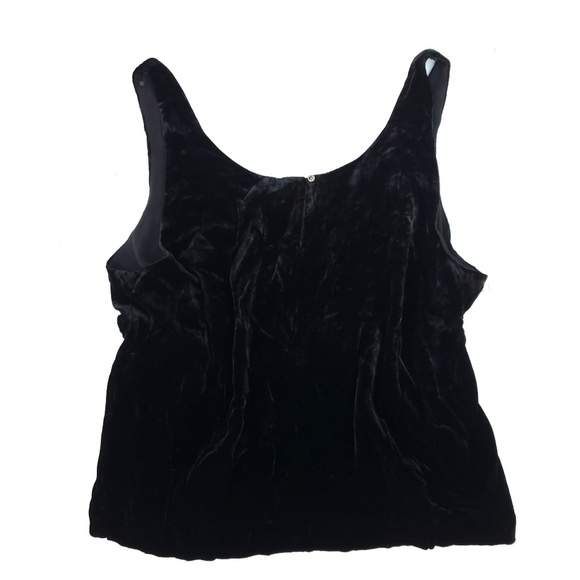 J. Crew Black Velvet Lined Sleeveless Top - Picture 7 of 8